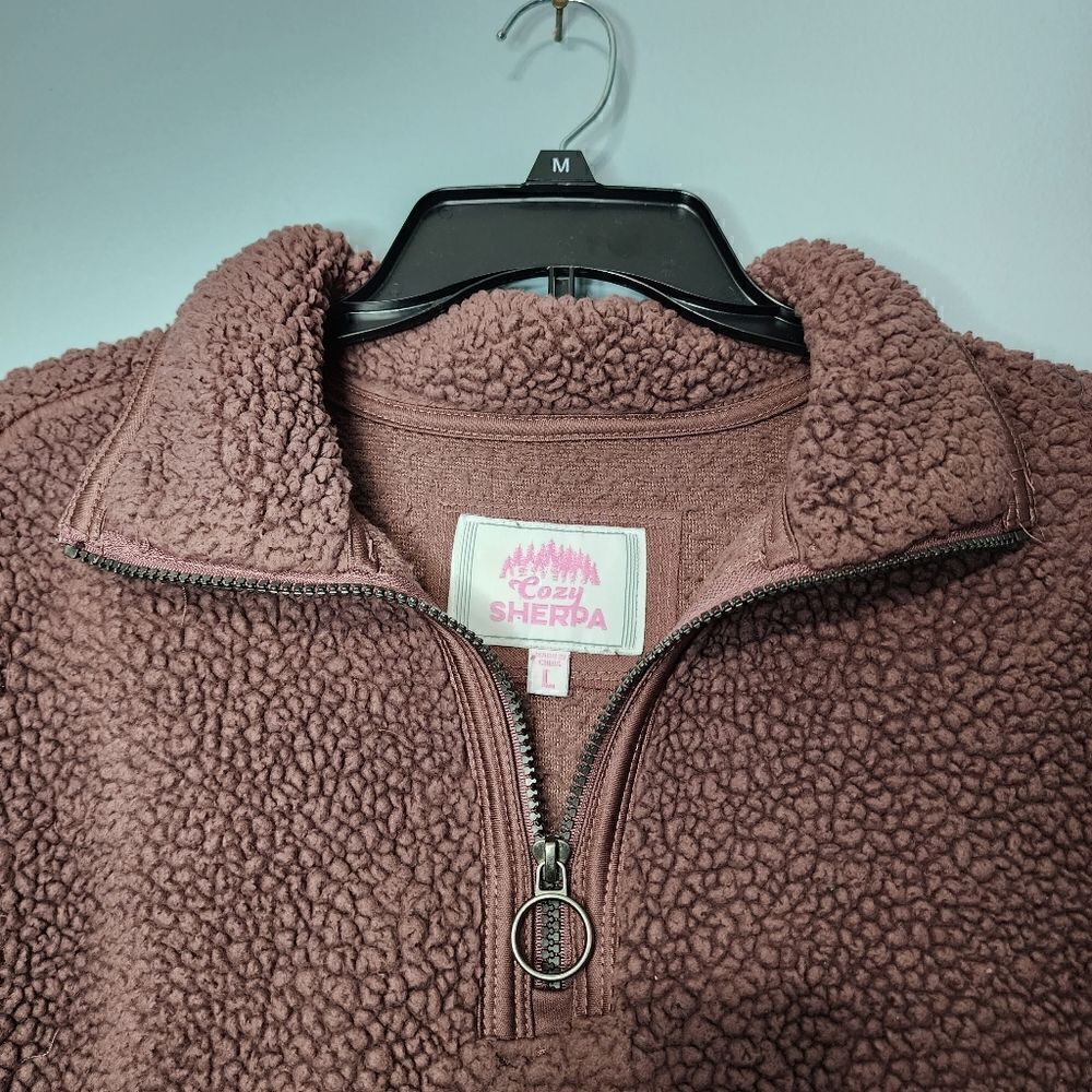 Cozy Sherpa Quarter Zip Cozy Fleece Sherpa Pullover - Picture 5 of 9